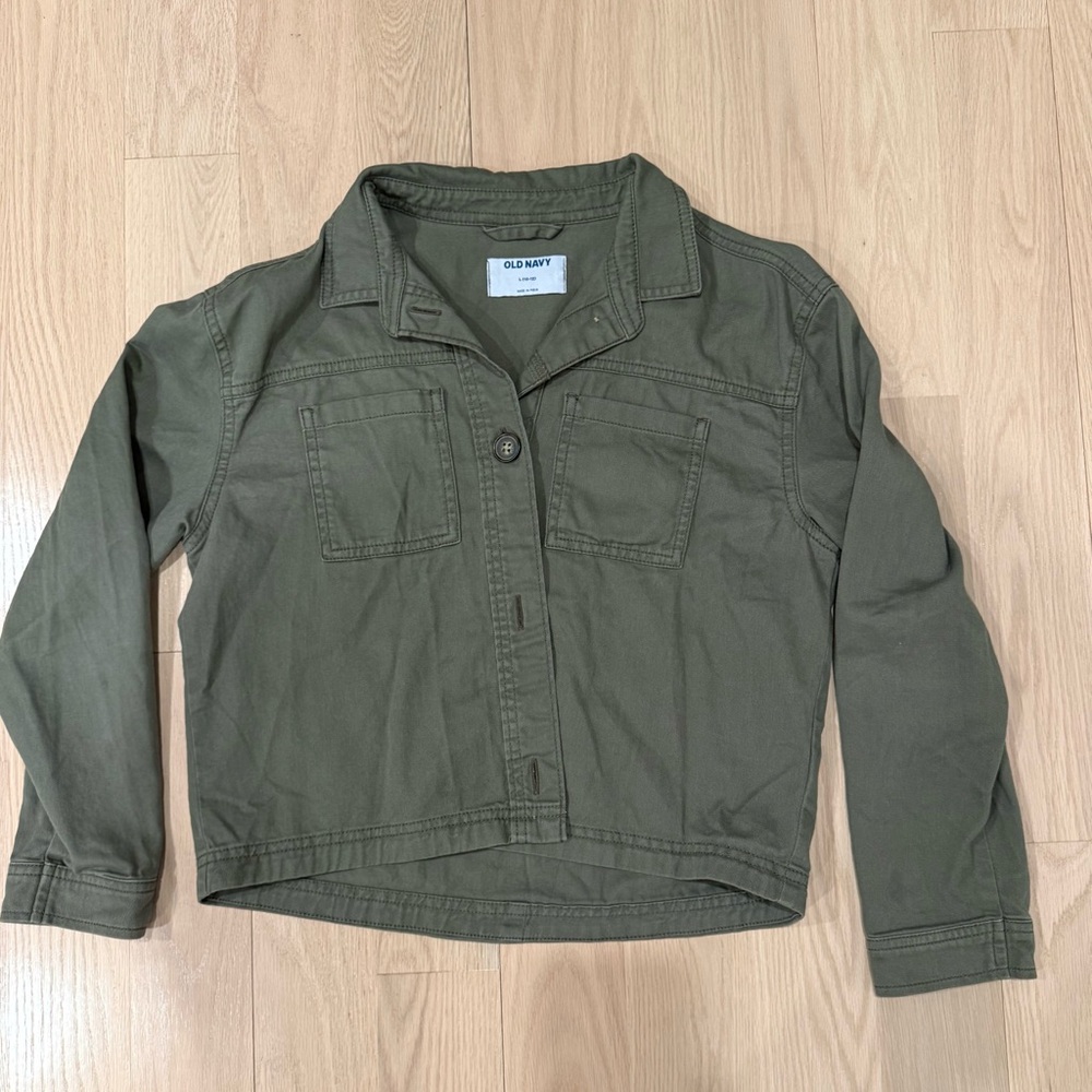 Old Navy Kids Dark Green Jean Jacket
